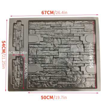 67*54*2CM Garden Path Maker Mold Wall Decor Irregular Model Concrete Stepping Stone Cement Mould Brick DIY Home Garden Tools