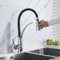 Senlesen Chrome Kitchen Faucet Pull out Side Spray Single Spout Single Handle Mixer Tap Sink Faucet 360 Rotation Kitchen Faucets