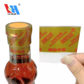 Custom printing Pepper oilbottle bottle cap protection label