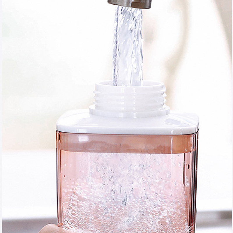 420ml Transparent Foam Pump Bottles Bathroom Facial Cleanser Hand Sanitizer Soap Bottles Press Type Mousse Dispenser