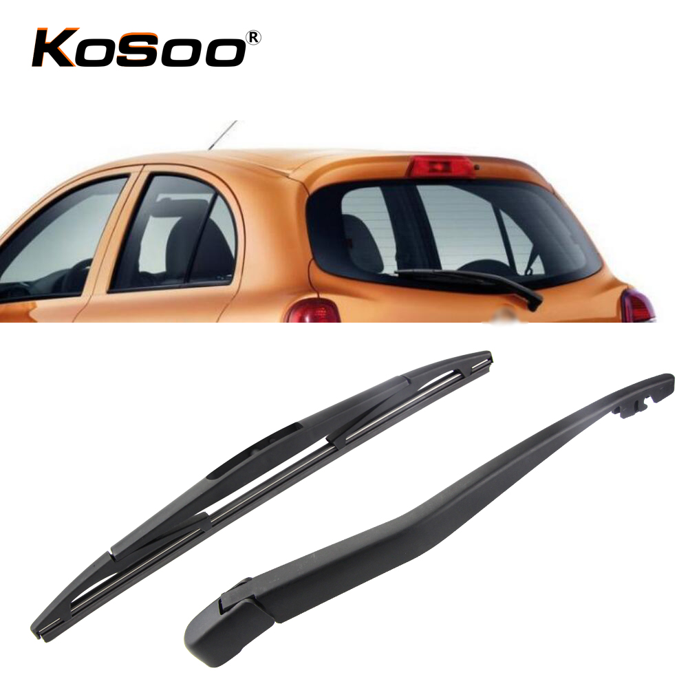 KOSOO Auto Rear Car Wiper Blade For Nissan March,305mm 2010 Onwards Rear Window Windshield Wiper Blades Arm,Car Accessories