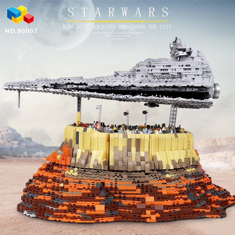 5473PCS MOC Stars plan Series Falcon Empire Over Jedha City Model Building Blocks Set Star Ship Bricks Kids Toys Birthday Gifts