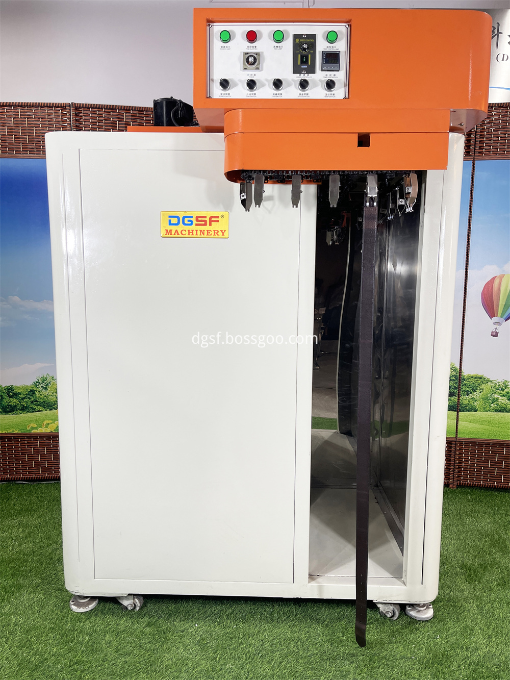 Rotary Type Nir Drying Machine For Leather Belt Edge Coloring Yf 171 1 Jpg