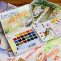 Sakura Talens Petit Color Transparent Solid Water color Paint Gouache Paint 12/18/24/30/48/60/72 Colors Set Art Supply