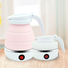 Mini Folding Electric Kettle 800W Household Multifunctional Silicone Travel Kettle High Temperature Resistant Portable Kettle