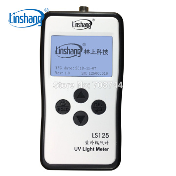 Linshang LS125 UV Light Meter Test Ultraviolet Power UV Intensity Energy for 365nm 395nm UVA LED UVB UVC Waterproof Sensor Probe