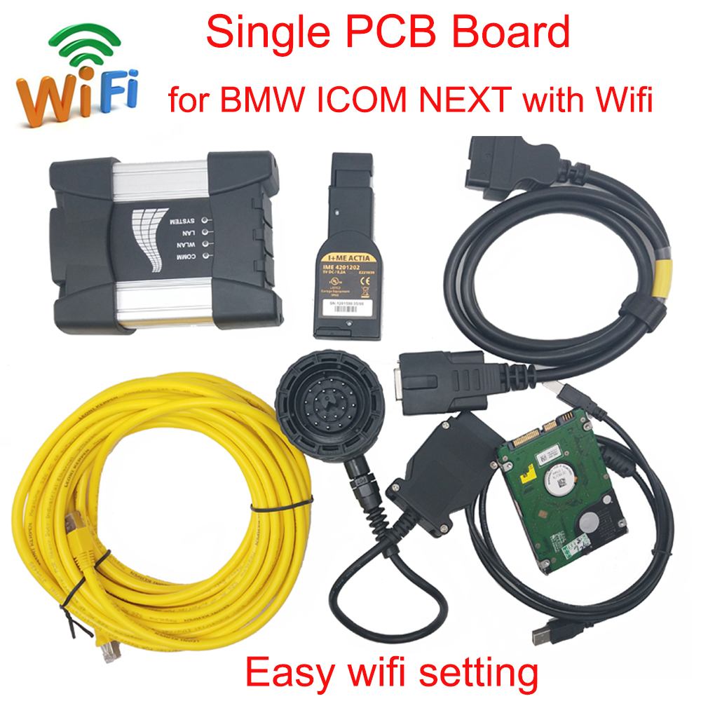 TOP Quality forBMW ICOM NEXT Singe PCB Board WIFI Funtion A3 Programming Tool forBMW ICOM A2 B C with V2020.11 Software ISTA