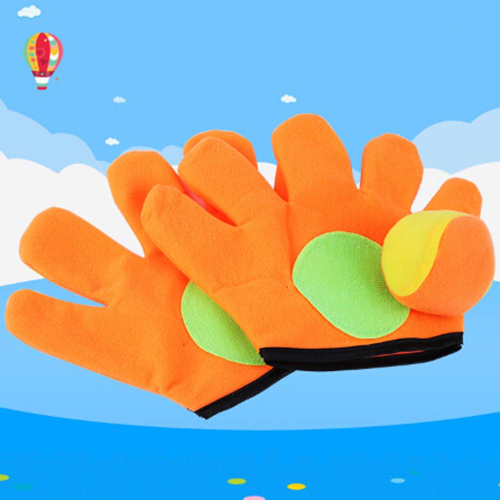 Outdoor catching toy throwing ball sucker racket glove child catching ball glove sticky toy self-adhesive structure Easy store