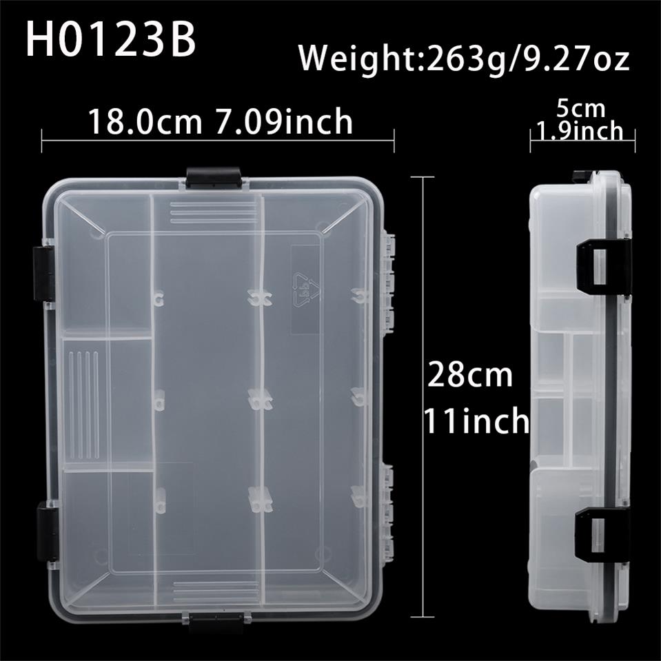 Maximumcatch Brand 22.5*16.5*5cm/28*18*5cm Plastic 5-11 Compartments Waterproof Fishing Box Fishing Tackle Box