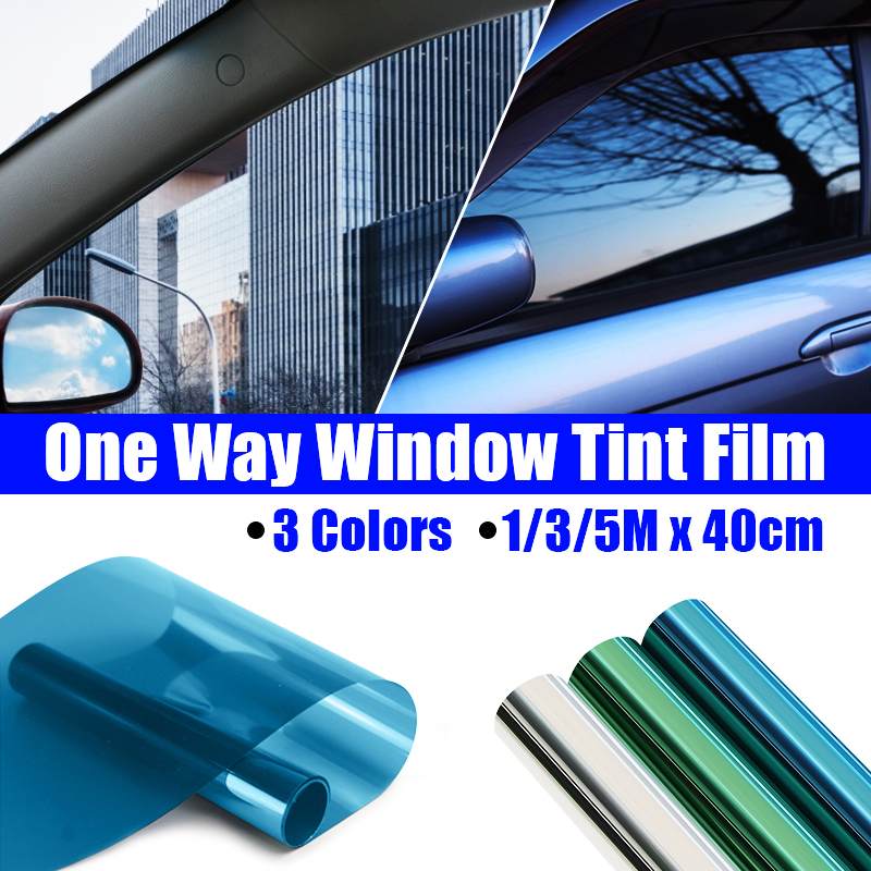 1/3/5mx40cm Car Home One Way Mirror Window Glass Building Tinting Film Side Window Solar UV Protection Sticker Curtain Scraper