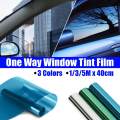 1/3/5mx40cm Car Home One Way Mirror Window Glass Building Tinting Film Side Window Solar UV Protection Sticker Curtain Scraper