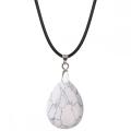 Blue Aventurine 25x35mm Teardrop Pendant Necklace women Men