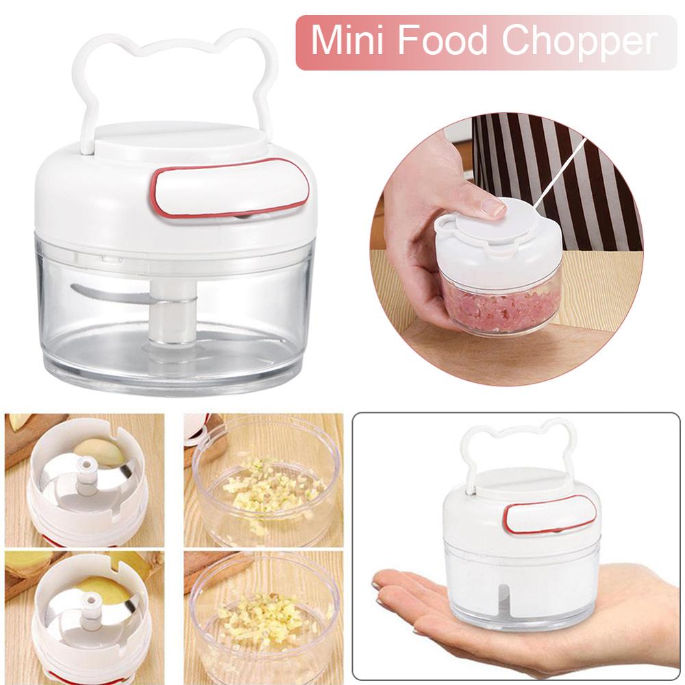 Mini Garlic Slicer Household Mincing Machine Minced Hand Pull Grinder Grill Vegetable Meat Kitchen Multi Chopper Shredder Gadget