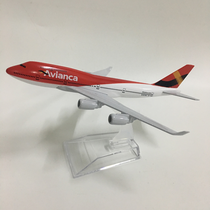 JASON TUTU 16cm AVIANCA COLOMBIA Boeing 747 plane model airplane model aircraft model diecast metal airplanes model 1:400 Plane