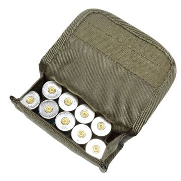 Hunting Tactical 10 Round Shotgun Holder Molle Magazine Pouch Ammo Round Cartridge Holder Pouch New Arrival