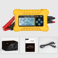 AUTOOL BT380 12V Auto Battery Tester & Car Battery Charger 2 in 1 Automotive Battery Analyzer Cranking Charging Diagnostic Tool