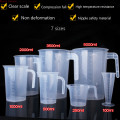 7 new 100/250/500/1000/2000/3500/5000ml thickened plastic measuring scale cup transparent food grade beaker kitchen milk tea