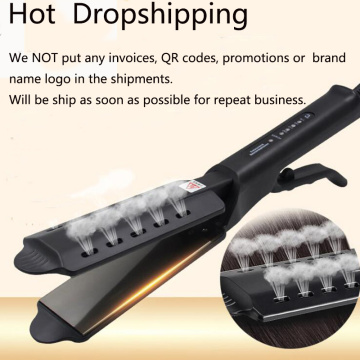 Hair Straightener Four-Gear Temperature Adjustment Ceramic Tourmaline Ionic Flat Iron Curling Hair Iron For Women Hair