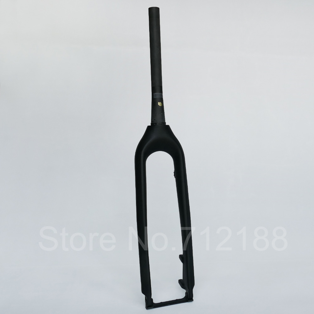 Cycling Carbon Matt / Glossy Mountain Bike Tapered Fork 1 1/8" ~ 1 1/2" for 26" mtb wheel