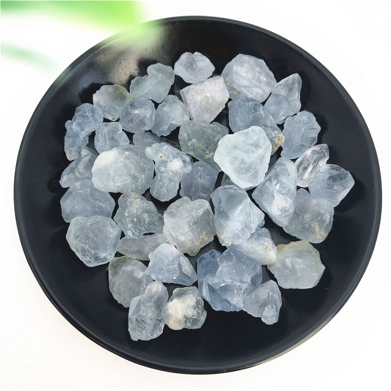 100g Rare Natural Blue Celestite Crystal Gravel Stones Rough Stone Specimen E291 Natural Stones and Minerals