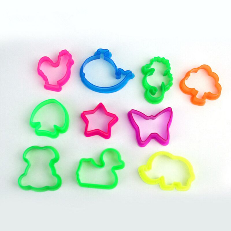 10PCS/Set Random Color Plasticine Mold Animal Shape Clay Mould Baby Children Toys Animal Clay Playdough Mold Tool Toys