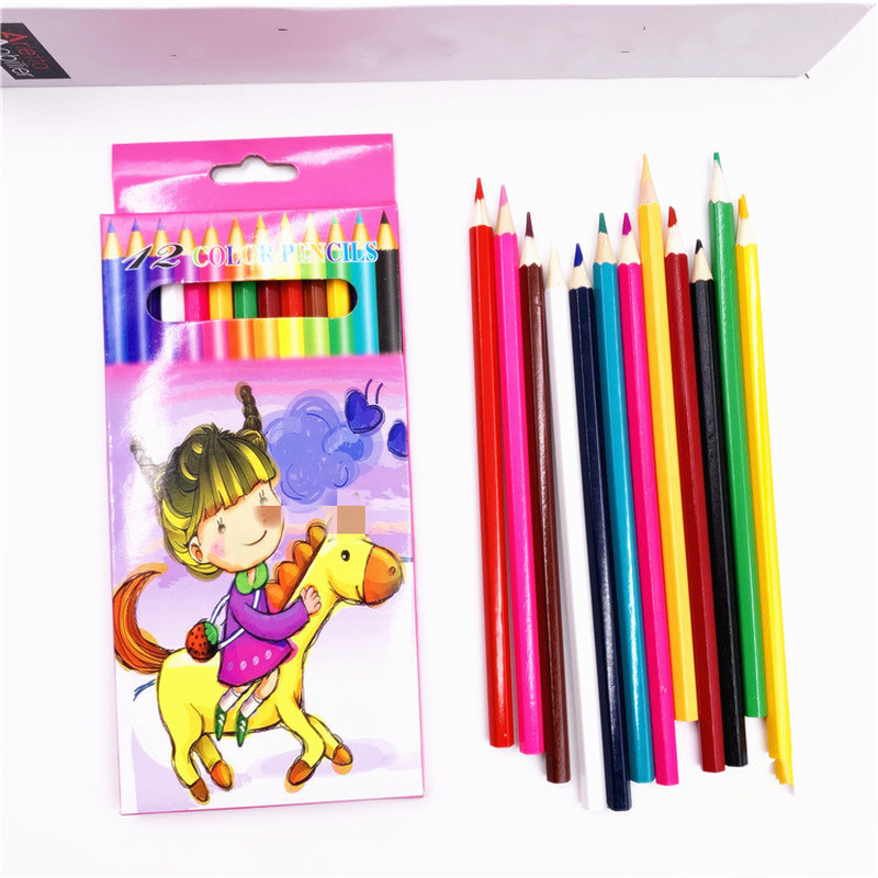 1 box Student Pastel Painting Wax Crayon Set Professional Art wood Drawing Pen for artist Student Graffiti coloured pencils kids