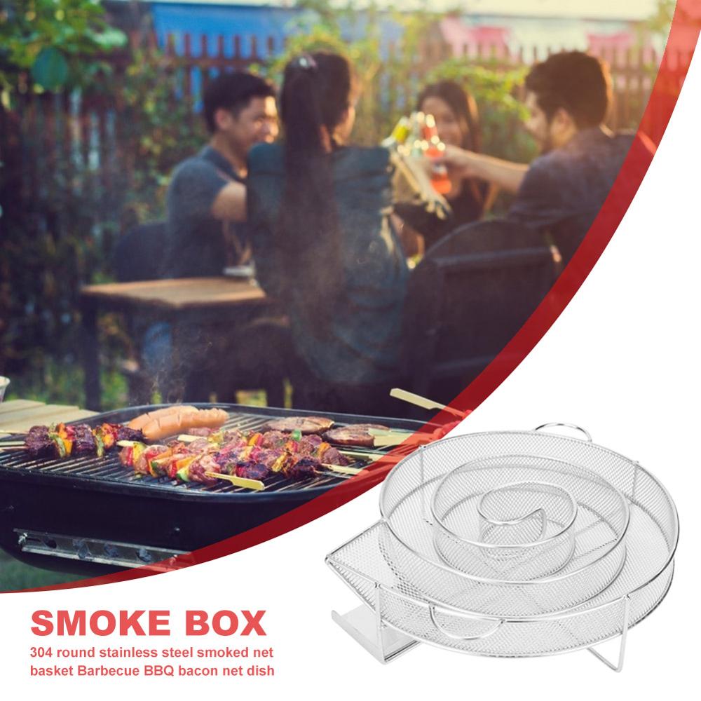 Cold Smoke Generator For BBQ Grill Or Smoker Wood Dust Hot And Cold Smoking Salmon Meat Burn Cooking Stainless Bbq Tools