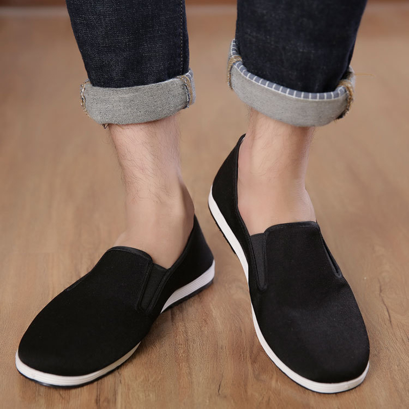 Black Cotton Shoes Bruce Lee Vintage Chinese Top Quality Kung Fu shoes Wing Chun Tai Chi Slipper Martial Art Pure Cotton Shoes