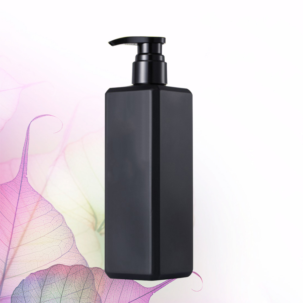 1pc Liquid Soap Bottle Shampoo Bottle Lotion Pump Bottle Shower Gel Holder Empty Container 500ml Black