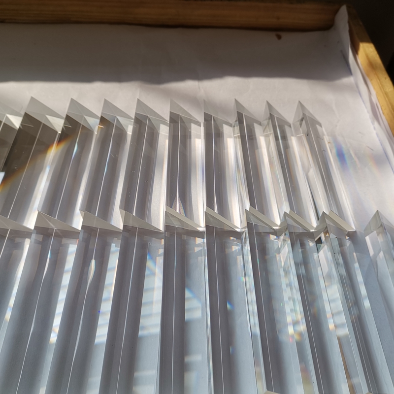 35 * 35 * 150 Right Angle Prism Material K9 Refraction Prism Optical Glass Reflective Prism Factory Customization
