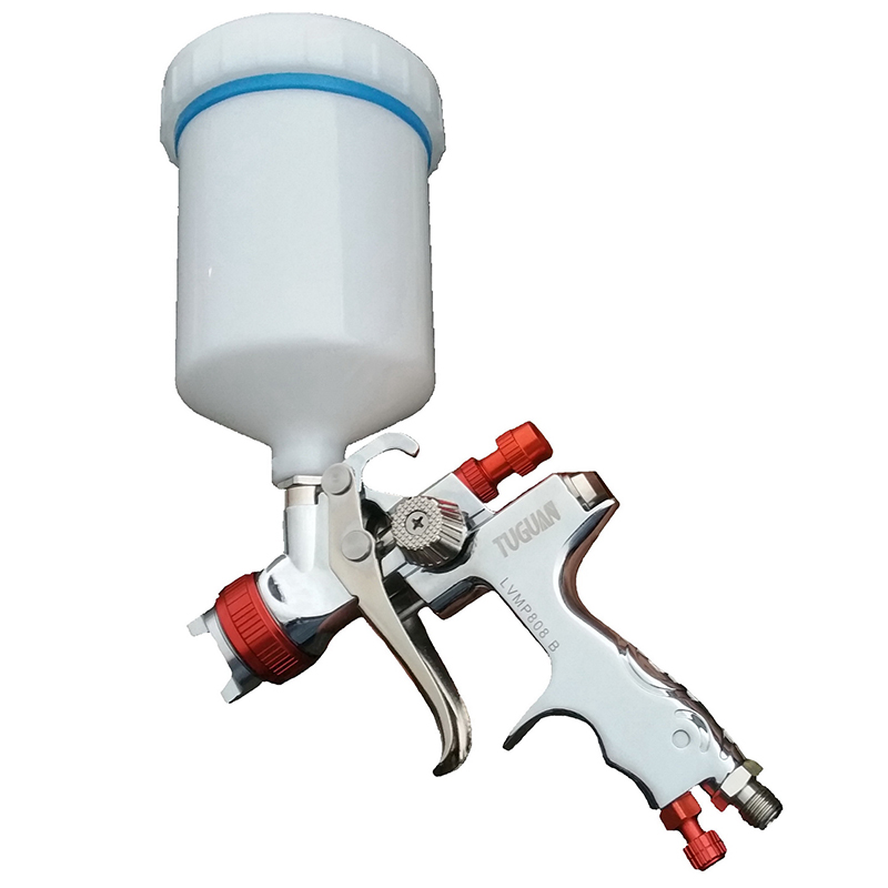 High-end spray gun gravity spray gun manual spray gun airbrush 1.3mm 600CC air spray gun with spray gun accessories