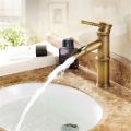 Single Handle Bathroom Basin Faucets Cold/Hot Mixer Basin Sink Tap M2EF