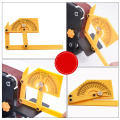 Plastic Protractor Angle Ruler Angle Ruler 180 Degree Ruler Woodworking Ruler Foldable Easy Carry Convenient Angle Measurement