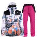 2021New Thick Warm Men Women Ski Suit Waterproof Windproof Skiing Snowboarding Jacket Pants Set Women Winter Snow Wear Suits