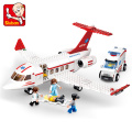 Sluban Building Block City Town Aviation Medical Air Ambulance 335pcs Educational Bricks Toy Boy-No Retail Box