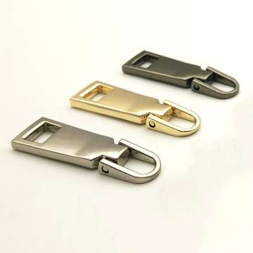 10 pcs Detachable 5# Metal Zipper Slider Head Puller Tab Zipper Repair Kits DIY Sewing Handwork Bag Luggage gold silver black