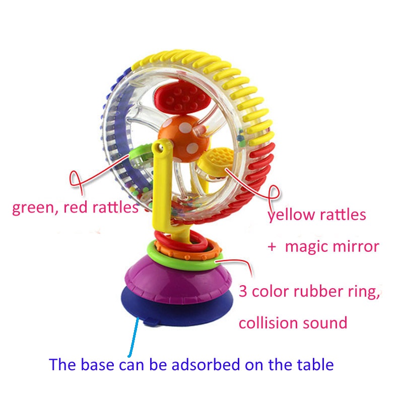 1pc New Baby toys colorful Ferris wheel with rattles Child early educational musical visual sense toys free shipping