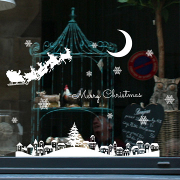 Christmas Restaurant Shopping Mall Window Decoration Snowflake Stickers Home Floor Glass Detachable Holiday Decals Stickers #10