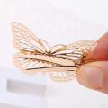 1PC Golden Butterfly Hair Clips Hair Apparel Accessories Barrettes Decor Wedding Jewelry Side Hairpins Headpiece Headwear