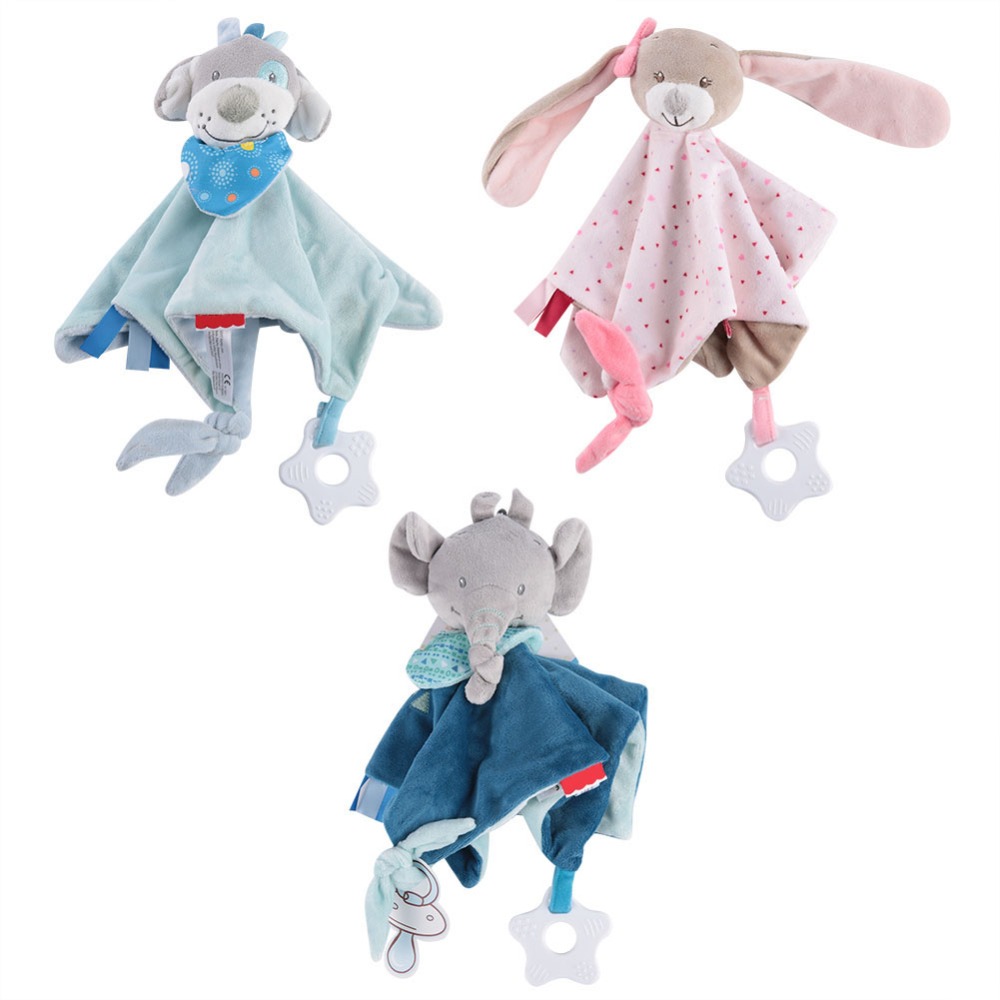 Baby Infant Animal Soothe Appease Towel Soft Plush Comforting Toy Pacify Towel Appeasing Towel Soothing Towel Baby Plush Toys