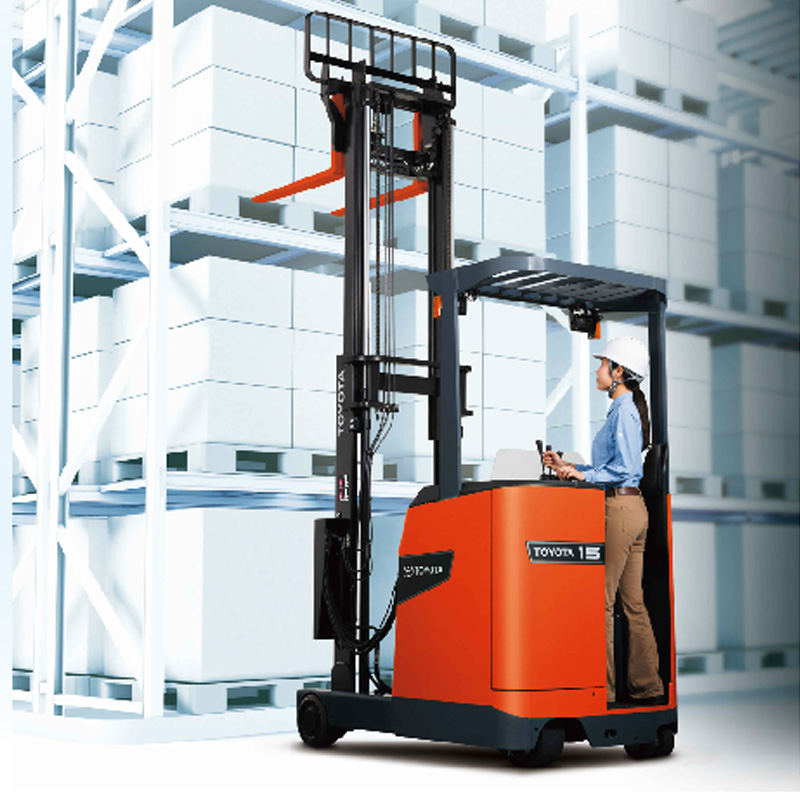 stand up forklift reach truck