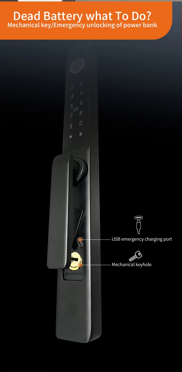 12 smart handle door lock