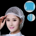 Disposable Shower Caps Hat Clear Spa Hair Salon Hotel One-Off Bathing Elastic Shower Cap Bathroom Products Bath Caps