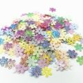 DIY 500pcs Mixed Color Flower Appliques felt decoration scrapbooking clothing crafts 16mm