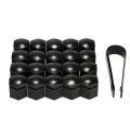 For Vauxhall Opel 20Pcs 19MM Car Nut Caps Car Styling Car Accessories Black Car Wheel Nut Cover Bolt Cap