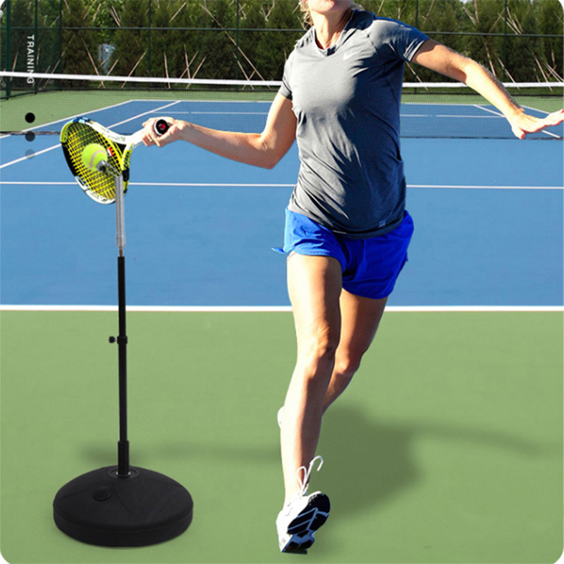 Professional Black Tennis Trainer Machine Tennis Training Tool Plastic Racquet Sport Self-study Equipment For Beginners