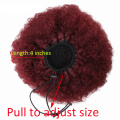 Afro Puff Synthetic Hair Bun Chignon Hairpiece For Women Drawstring Ponytail Kinky Curly Updo Claw Clip Hair Extensions 8 Inch