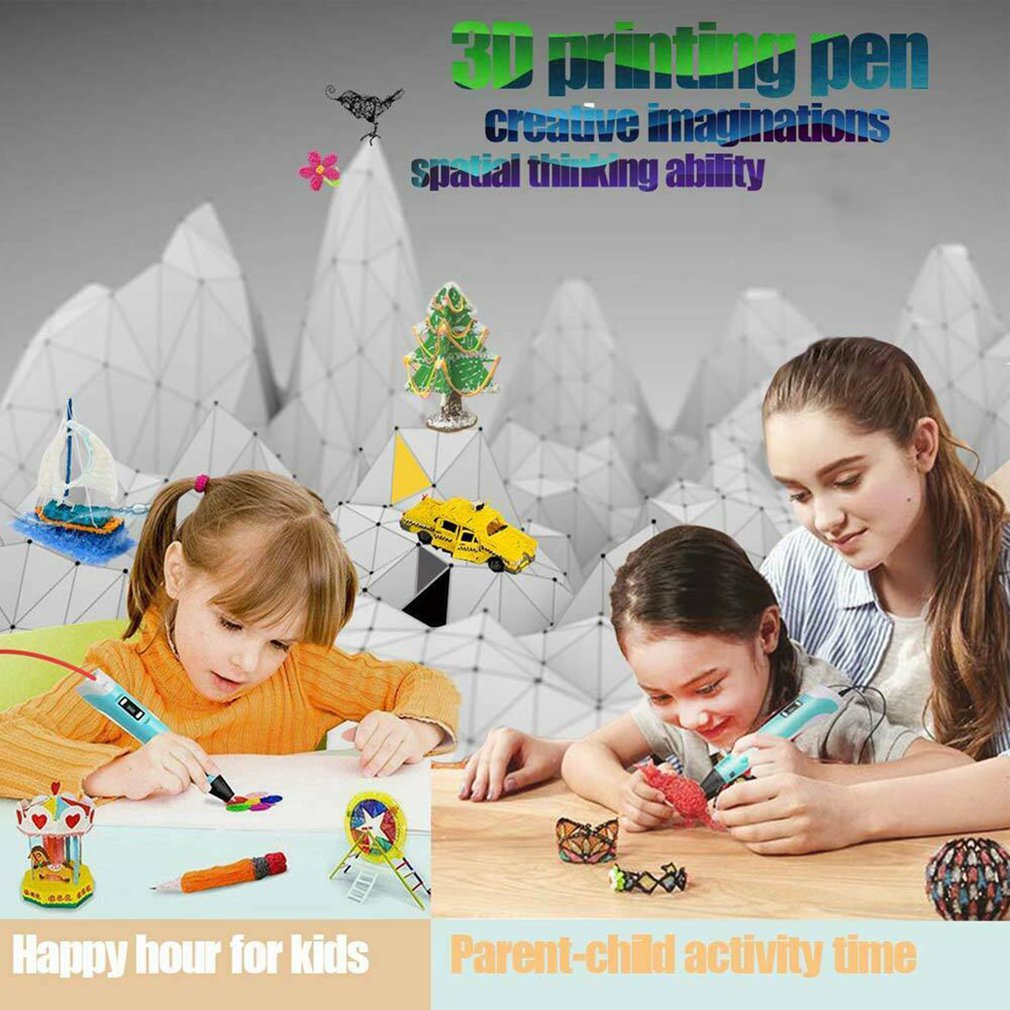 3D Printing Pen Painting Pen Drawing Painting Pens Consumables 3m PLA/ABS Crafting Filament Doodle Drawing Art Printer Kid Gift