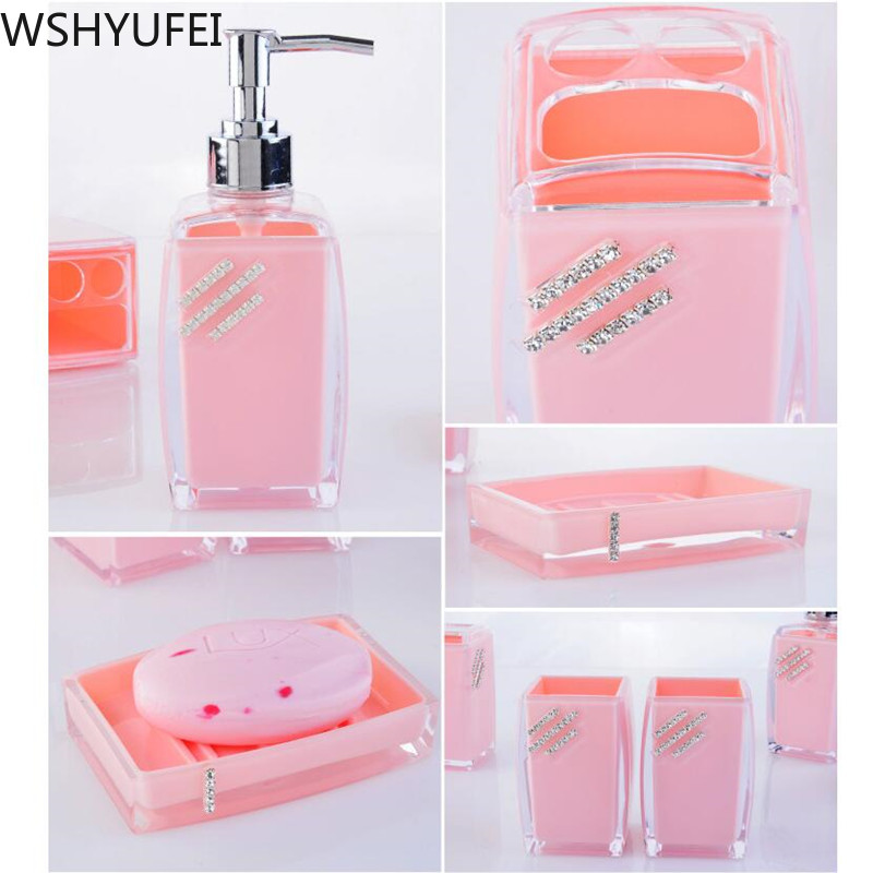 New style light luxury glass bathroom set Couples Mouthwash Cup High-end shower gel lotion bottle Bathroom products WSHYUFEI