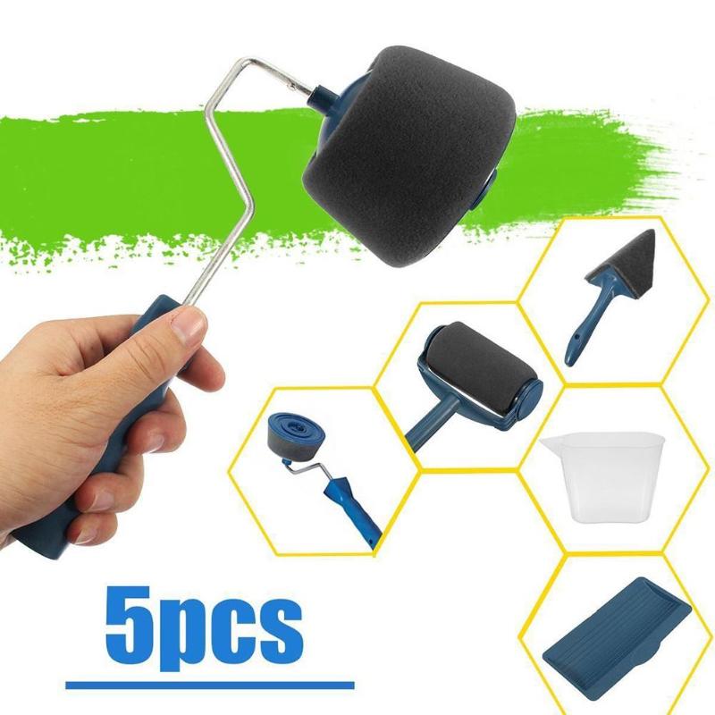5/8pcs Paint Roller Multifunctional Household Use Wall Decorative Paint Roller Brush Tool Painting Brushes Set dropshipping